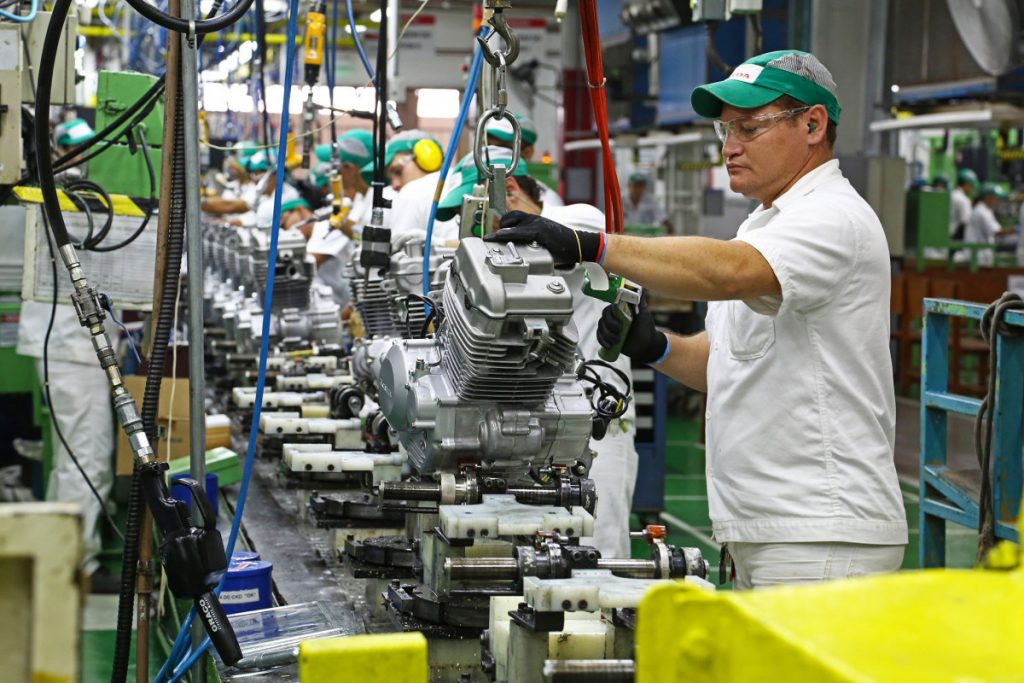produção de motos honda em manaus