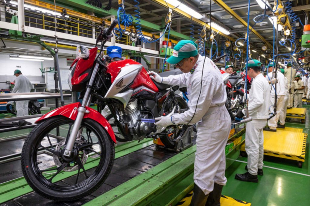 produção de motos em Manaus
