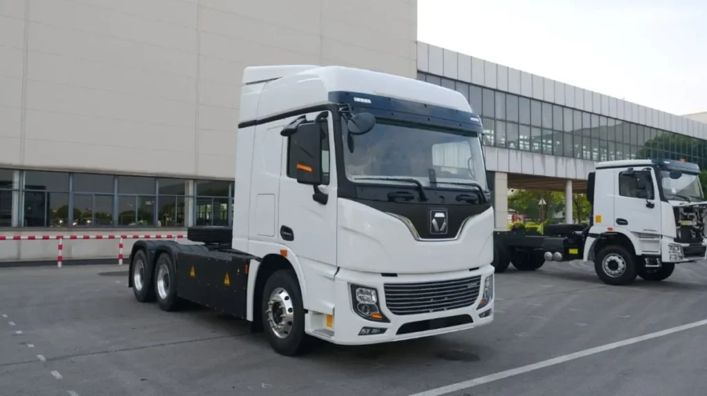 XCMG levará o  levará o caminhão elétrico E7-80T de 747 cv para a Fenatran. Foto: Divulgação XCMG XCMG levará o levará o caminhão elétrico E7-80T de 747 cv para a Fenatran. Foto: Divulgação XCMG
