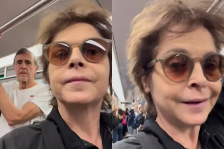 Drica Moraes é vista andando de metrô no Rio de Janeiro; confira o vídeo